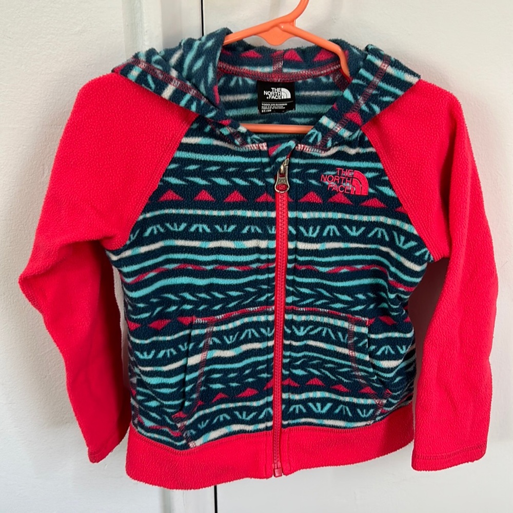 Fleece hoody north face kids 3T